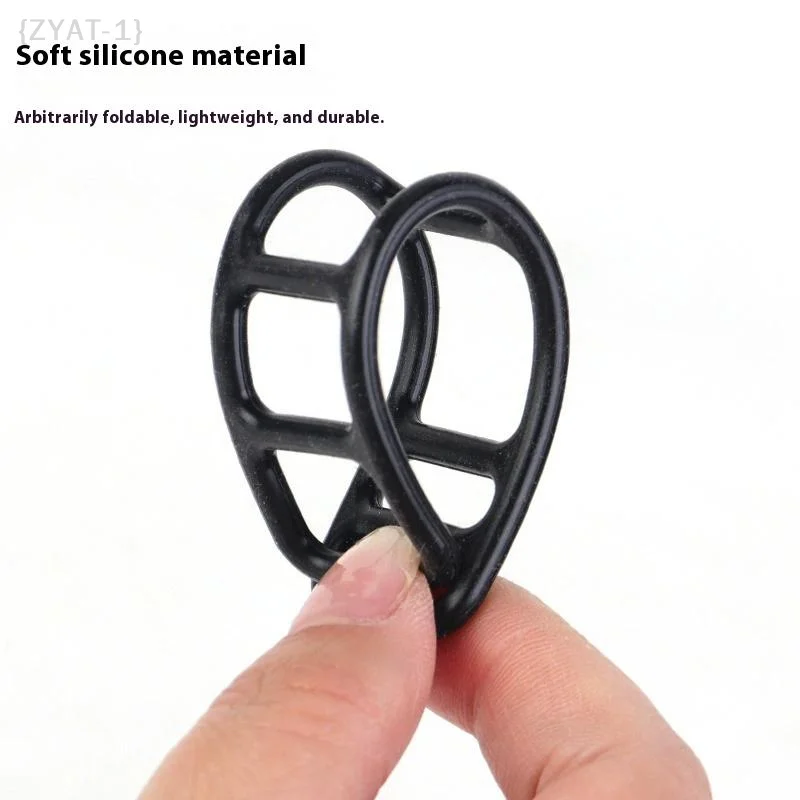 [O] 10 Pcs Universal Bike Silicone Mount Bands - Bicycle Headlight Taillight Fixing Straps Flexible Bike Accessories