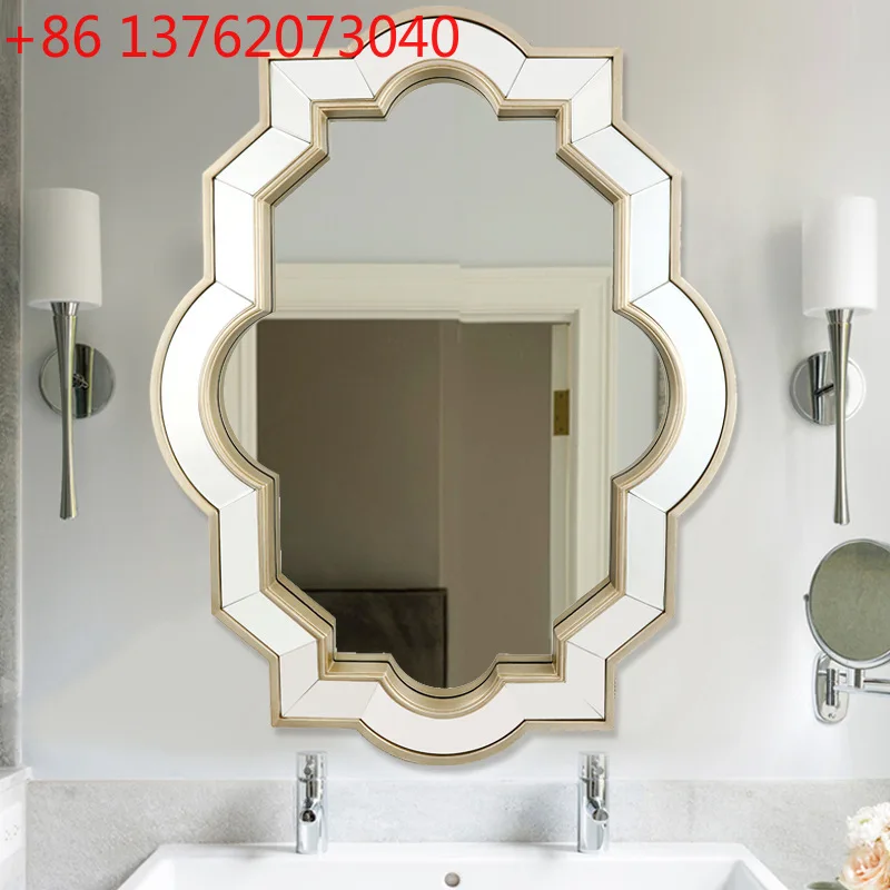 New American lightweight bathroom mirror wall-mounted bathroom vanity mirror