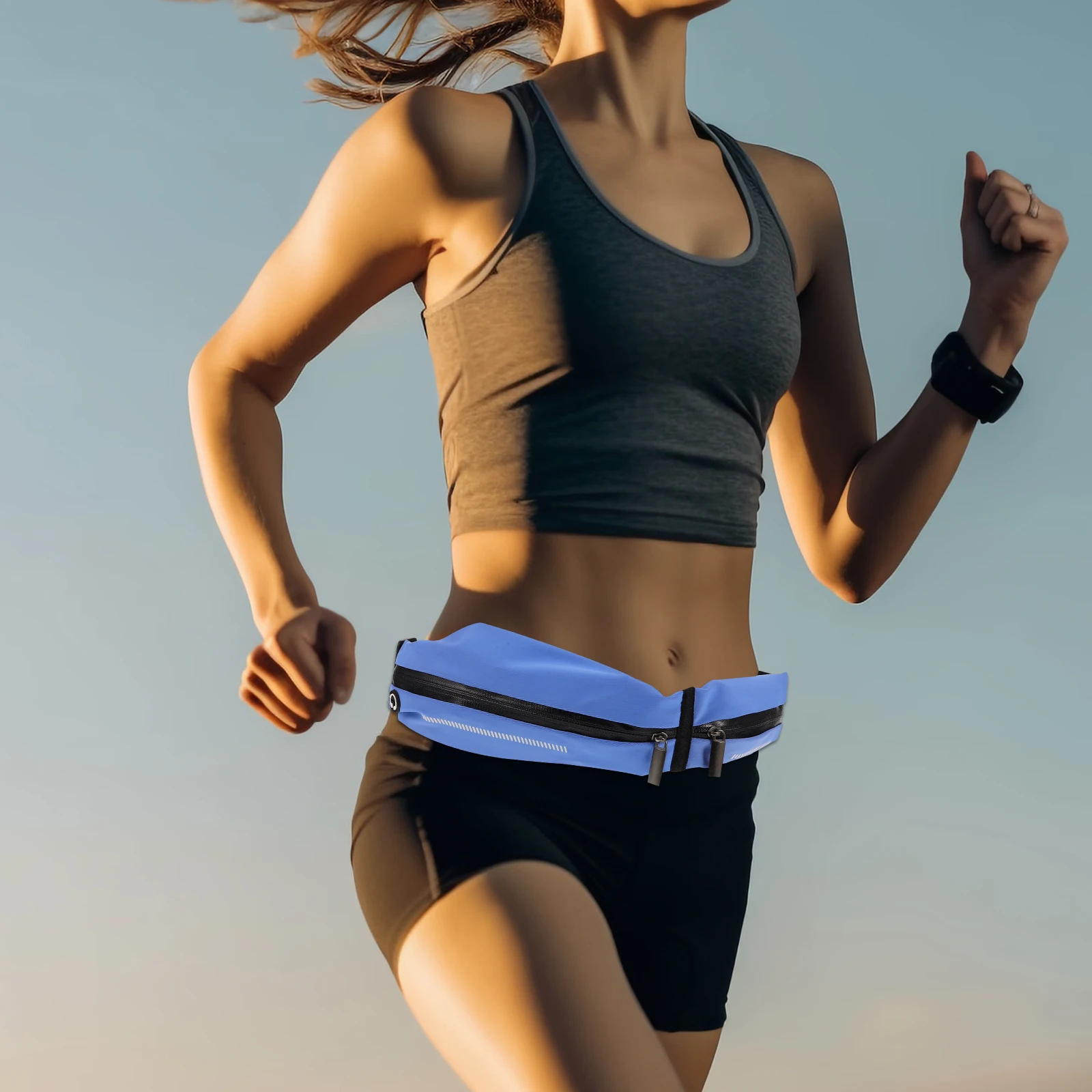 

Running Phone Belt Bag Outdoor Storage Case Fold for Women Holder Gym Mini