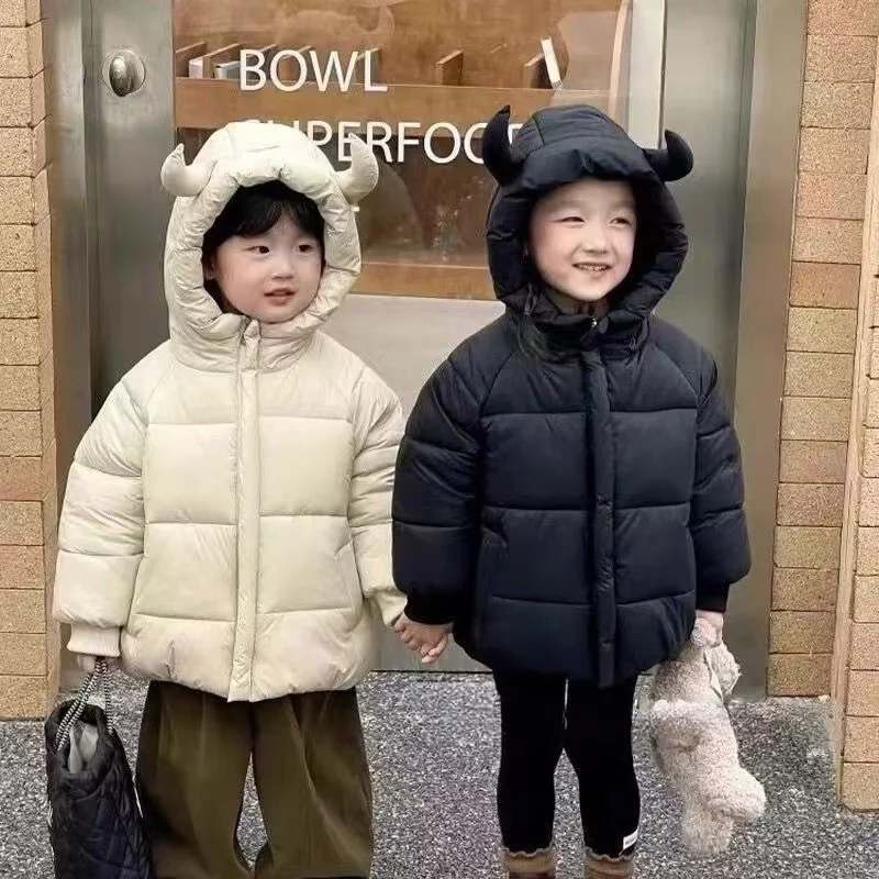 2025 New Winter Down Cotton Jacket for Children, Boys' Cotton Jacket, Baby's Warm Cotton Jacket, Cold Resistant Casual Coat