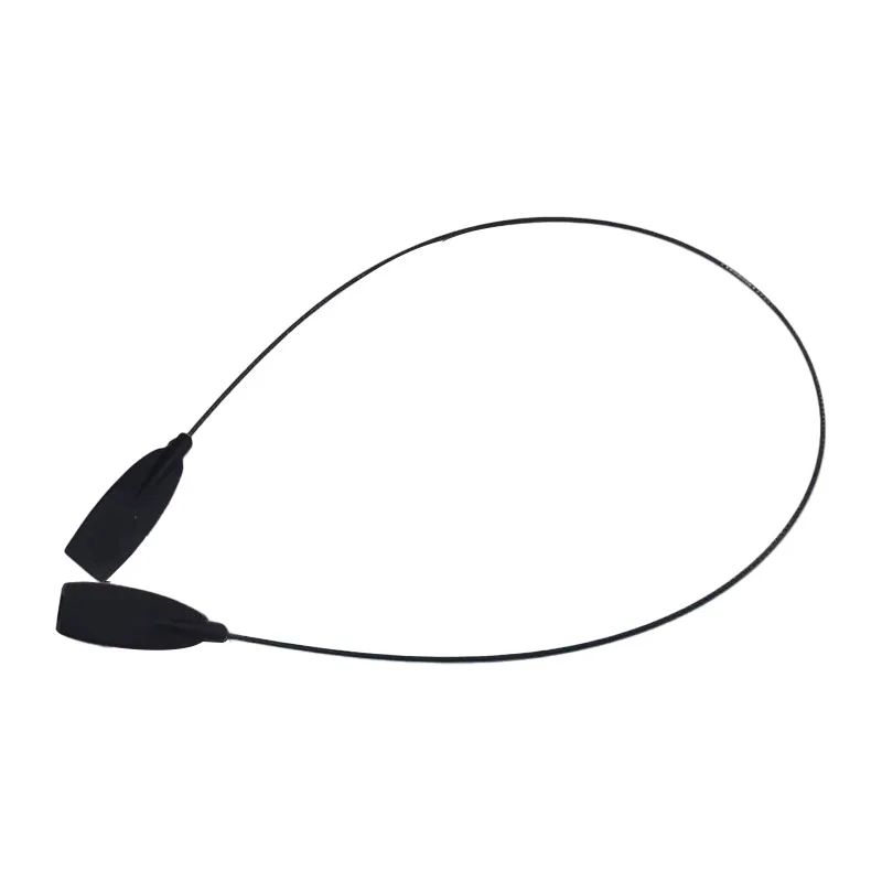 ultra thin Light Weight Eyewear Sunglass Metal Cable Retainer Spectacle Cord with Flat Silicone End Tips
