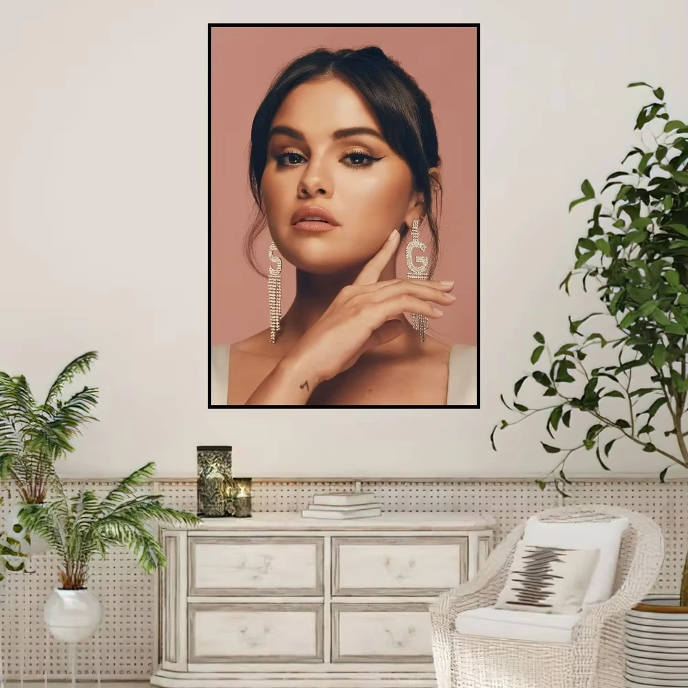 Singer Selena Gomez Actress Poster Home Prints Wall Painting Bedroom Living Room Decoration Office