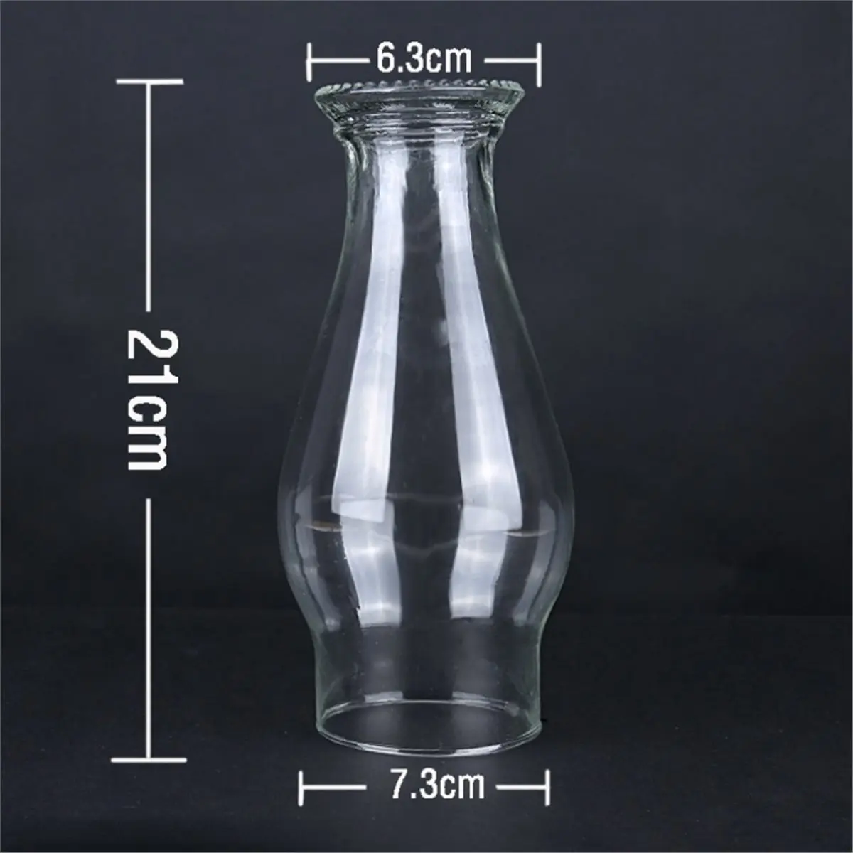 AA19 Oil Lamp Chimney Replacement Clear Hurricane Lamp Glass Shade Old-Fashioned Oil Lamp Parts