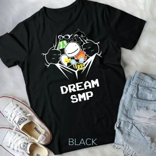 Retro DreamSMP Merch Funny Server Ip Playing Gaming Cosplay Unisex T-shirt