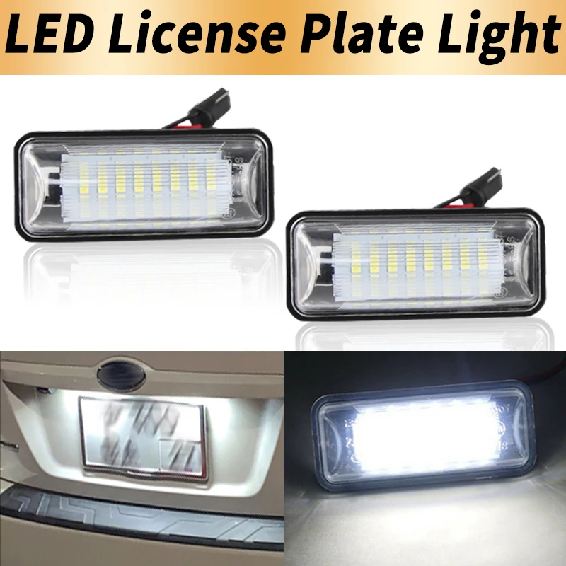 2PCS LED License Number Plate Lights Canbus ​For Subaru Forester BRZ 13-up Impreza 11-14 Legacy 10-14 For Toyota FT-86 GT-86 12-