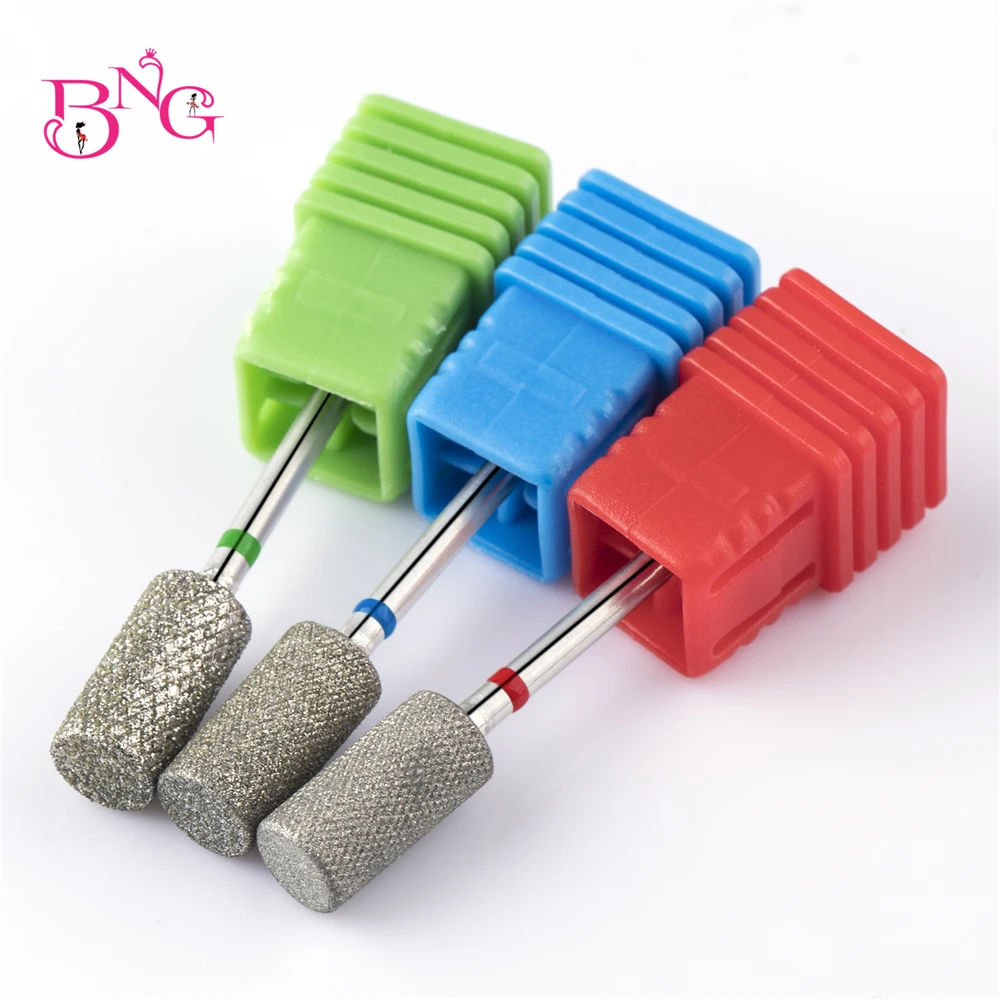 

BNG 3/32" Diamond Nail Drill Bit Flat Top Barrel Nail Sanding Shaft for Electric File Nail Sanders Manicure Pedicures Salon Tool