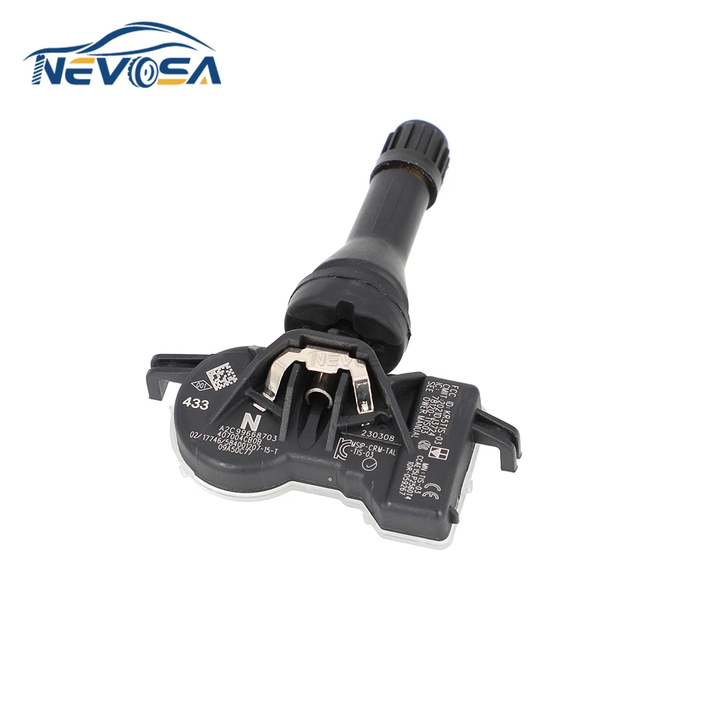 NEVOSA Tire Pressure Systems, Sensores TPMS, 40700-4CB0A, para Nissan Almera Ateon Chatch, Infiniti QX50, Renault Samsu SM6, 433