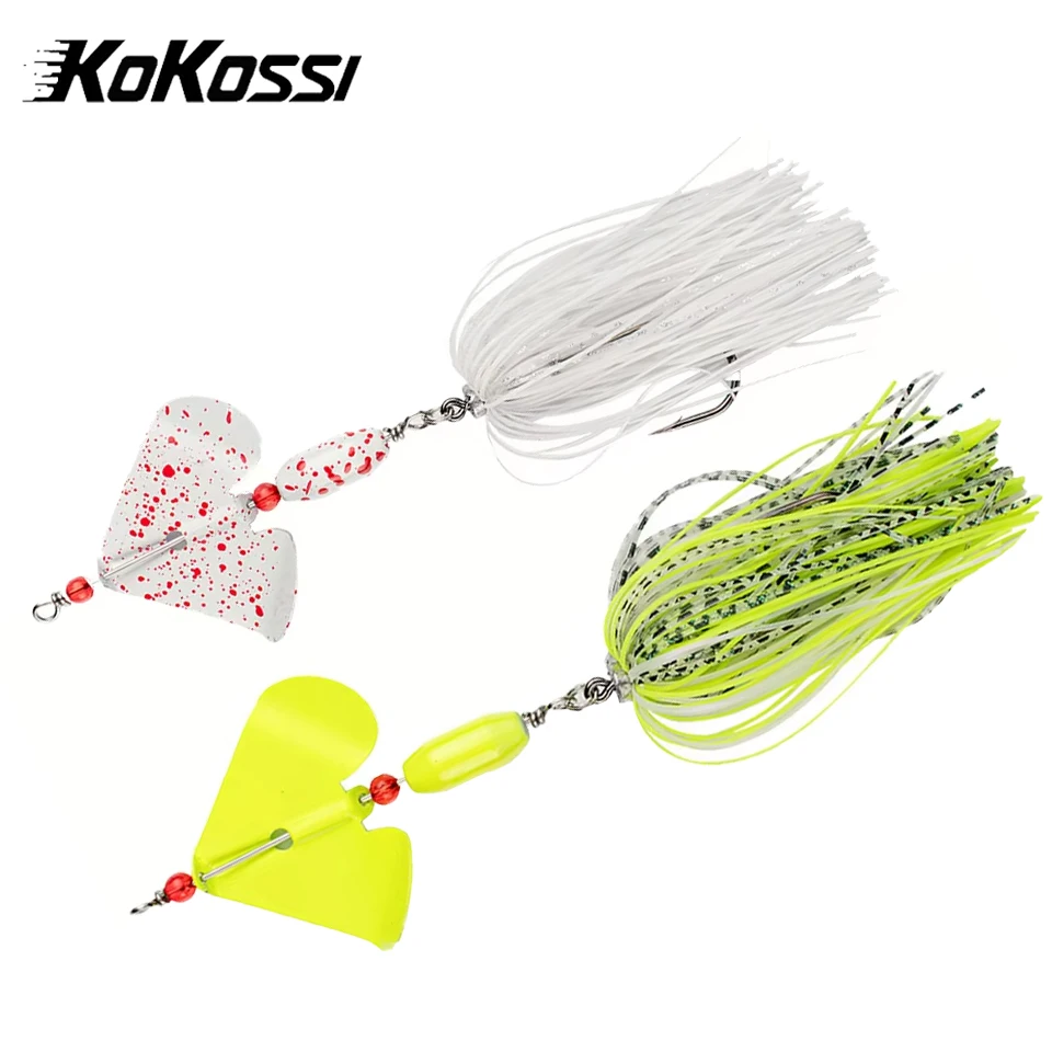 KoKossi 1PC 19G Spinner Bait New Dancer Buzzbait Bass Parker Pinwheel Chatter Bait Fishing Gear