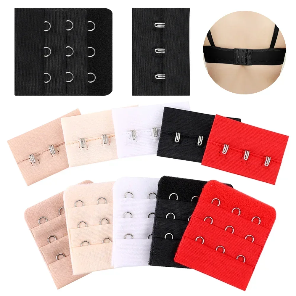 Women Bra Extenders Extension Underwear Bra Lengthen Expander 3 Row 3 Buckle Female Adjustable Hook Intimate Accessories