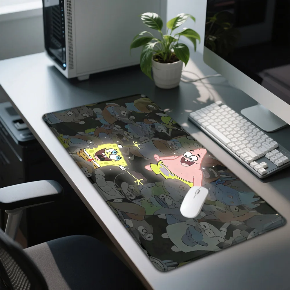 

Large Mouse Pad S-Spongebobes Washable Non-slip Rubber Office And Gaming Computer Desktop Mat ,Desk Pad ,Computer Accessories
