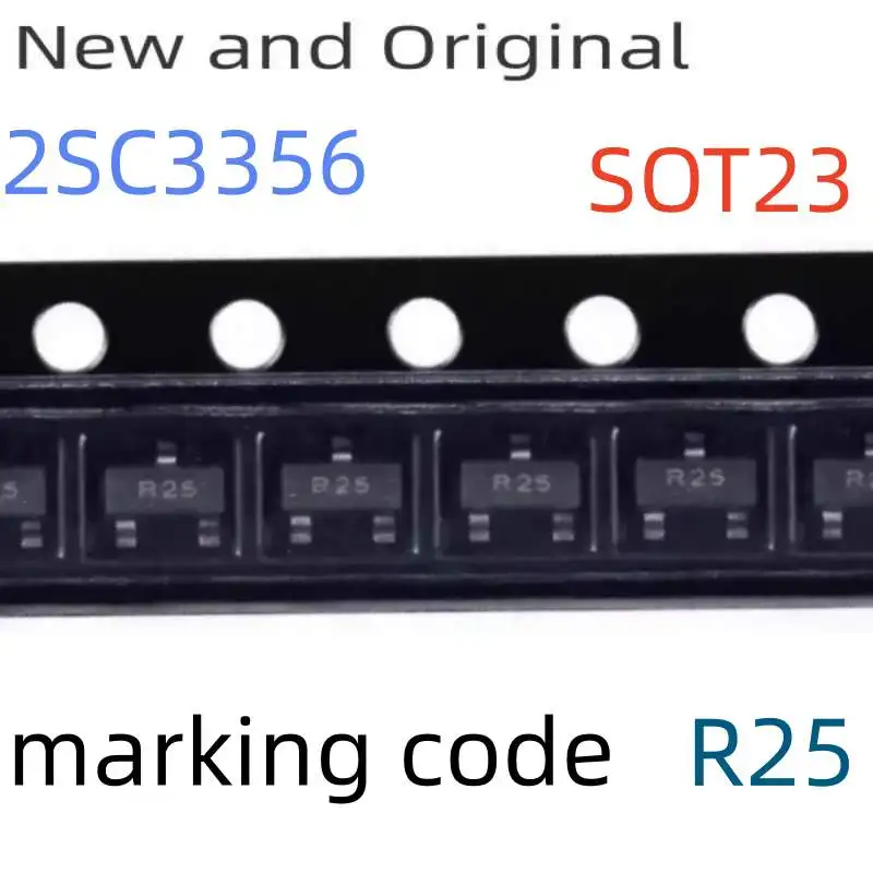 2Sc3356-T1B Sot23 20V 100Ma High Frequency Low Noise Amplifier Marking Code R25