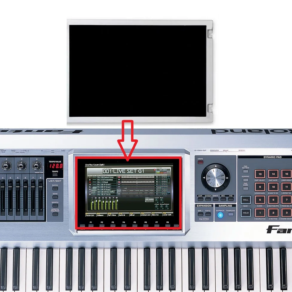 

LCD For ROLAND FANTOM G6 G7 G8 Display Screen Repair