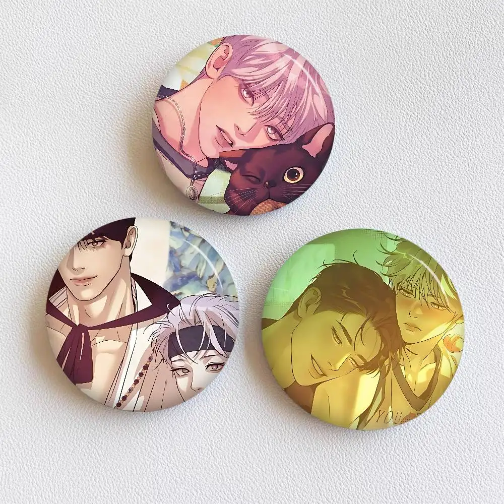 Pearl Boy BL Anime Anime Brooches Cute Cartoon  Badge Jacket Jeans Lapel Pin Gift Accessorie