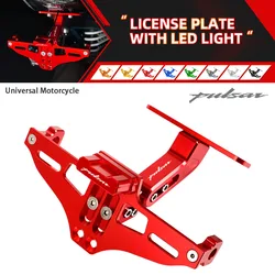 For Bajaj Pulsar 200 NS/200 RS/200 AS 200RS 200NS 200AS Motorcycle Tail Tidy License Plate Holder Registration Frame Bracket