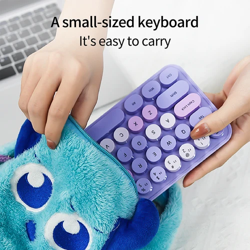 MOFii Conexión inalámbrica Minimalista Alta Estética Teclas de colores mezclados Juego ergonómico de teclado y mouse iDou