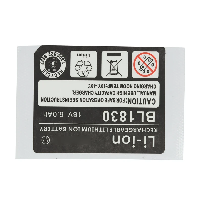 10 set BL1830 Label baterai Lithium Ion 18V Label stiker cocok untuk Makita Logo baterai 18V