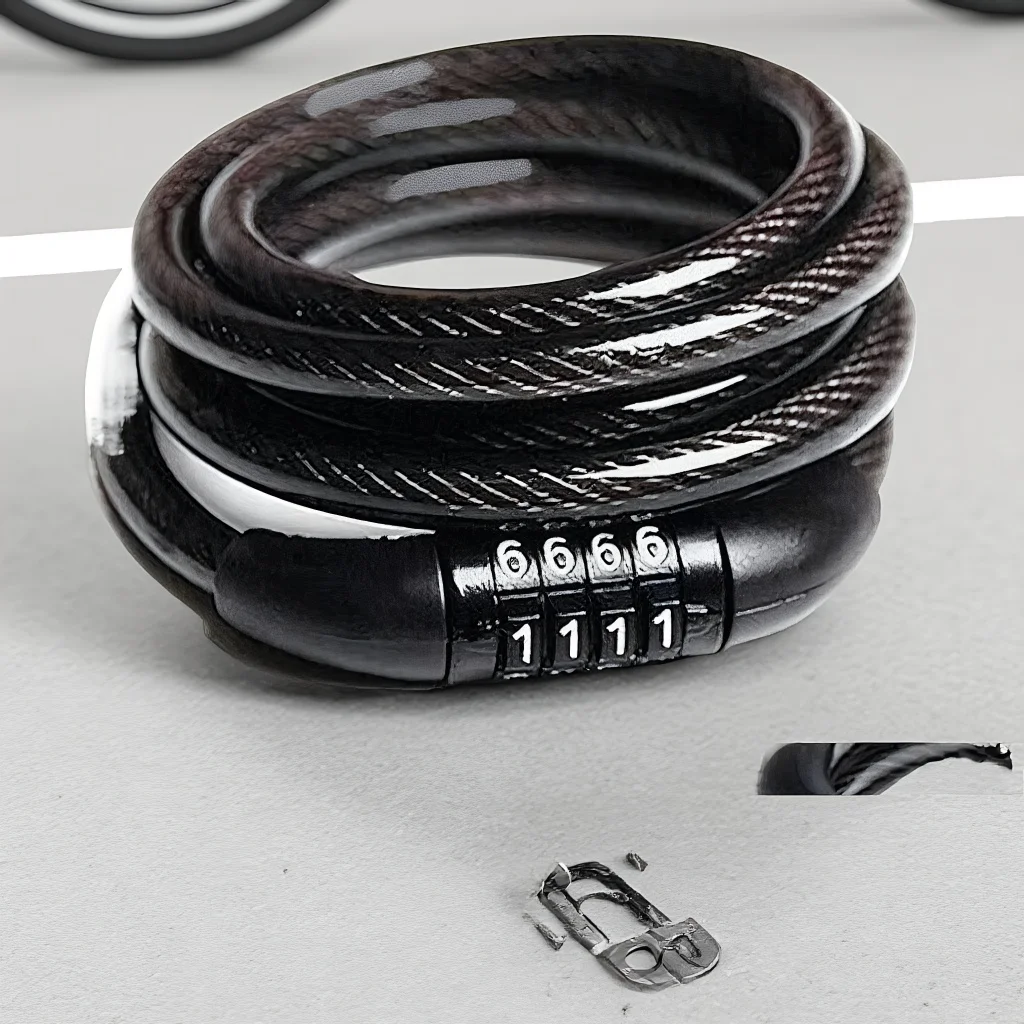 

Сверхмощный мотоциклетный 4-значный кодовый замок - защитная цепь для горного велосипеда, противоугонный замок