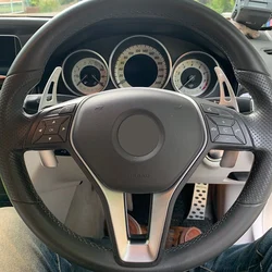 2PCS Steering Wheel Shift Paddle Extension Replacement Shifters For Benz W176 W205 W212 W222 W246 C117 W218 X156