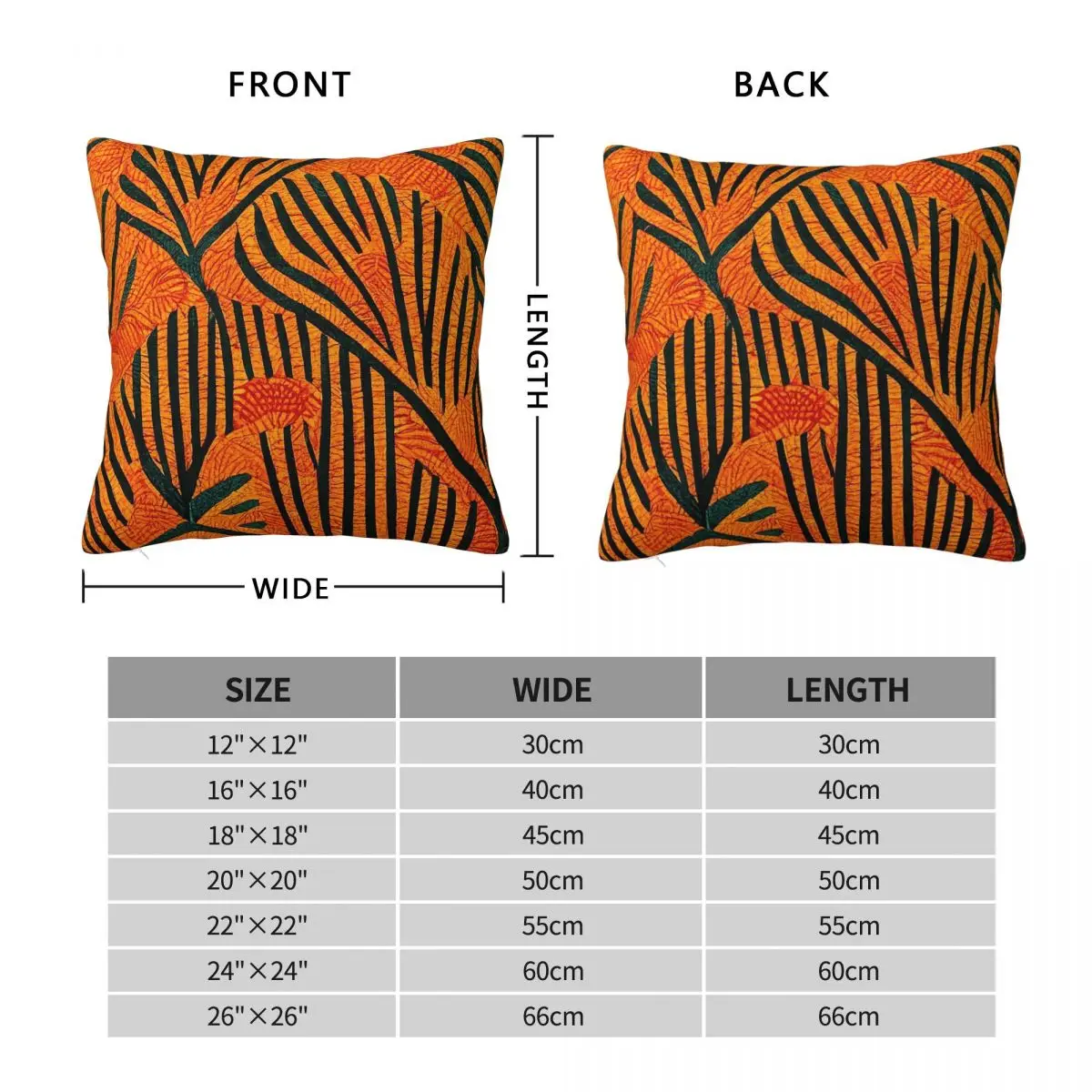 African Orange Tribal Ethnic Square Pillowcase Polyester Linen Velvet Printed Decor Pillow Case Sofa Seater Cushion Cover 18
