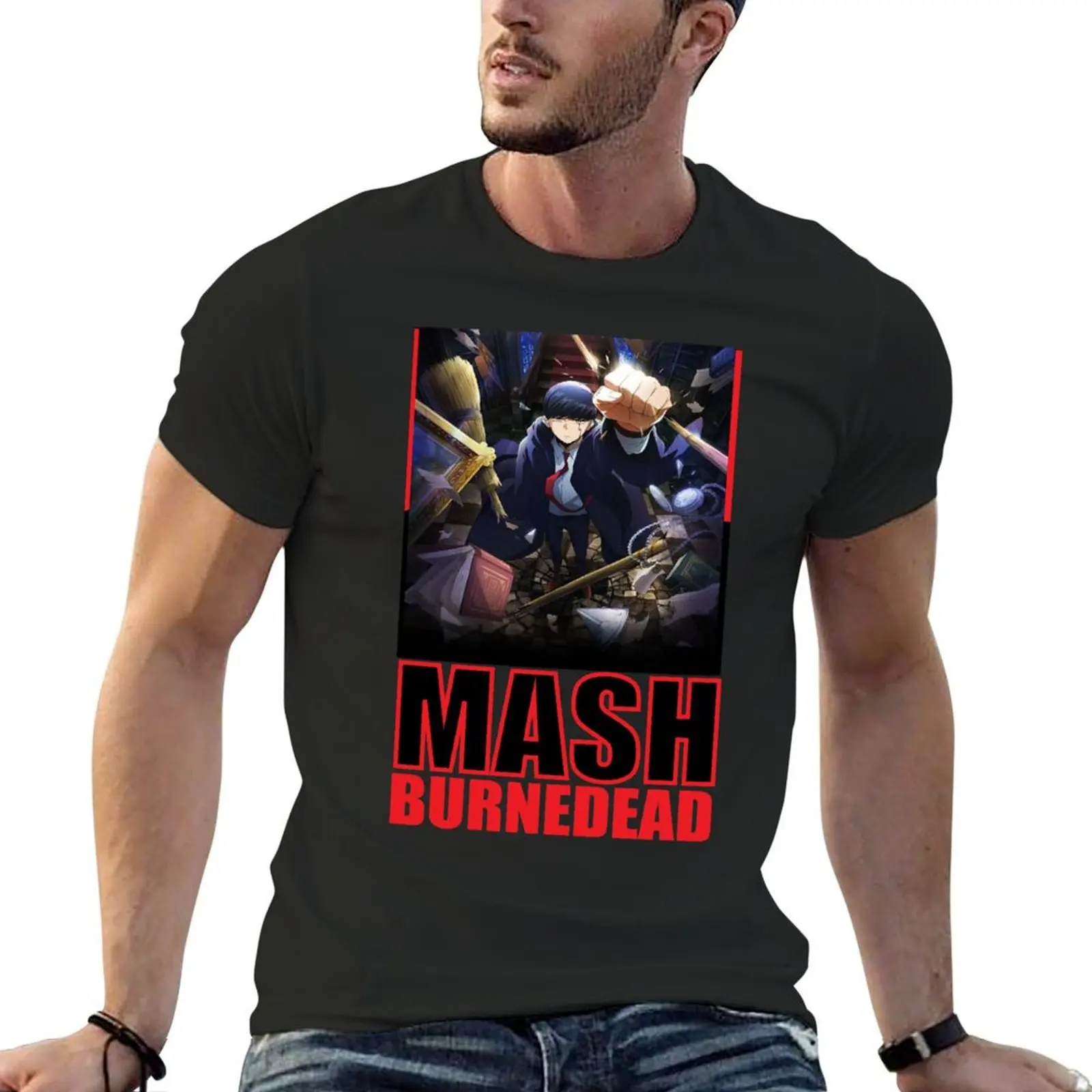 Mashle - Mash Burnedead T-Shirt boys animal print vintage clothes shirts graphic tee graphic tee shirt funny t shirts for men