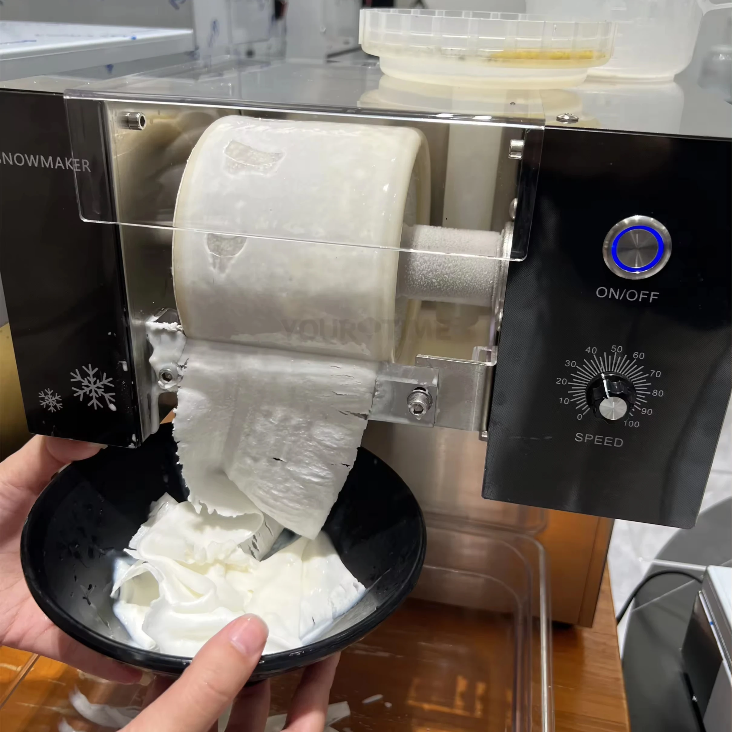 

Yourtime 80KG/Day Factory Outlet Water/Air Cooling Bingsu Machine Shaved Ice Machine Snow Flake Ice Making Machine for Bakery