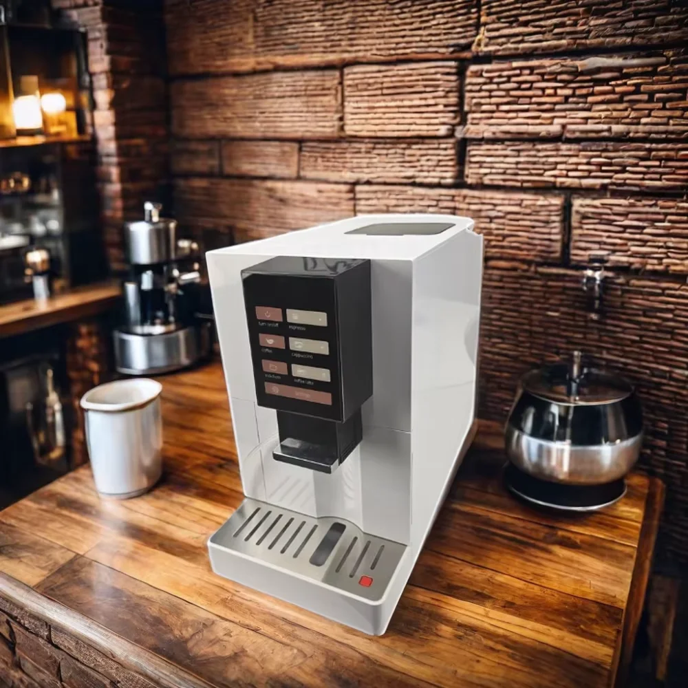 R2  Bean to Cup Household All in One Electric Smart Touch Screen with Grinder Commercial Espresso Fully Automatic Coffee Machine