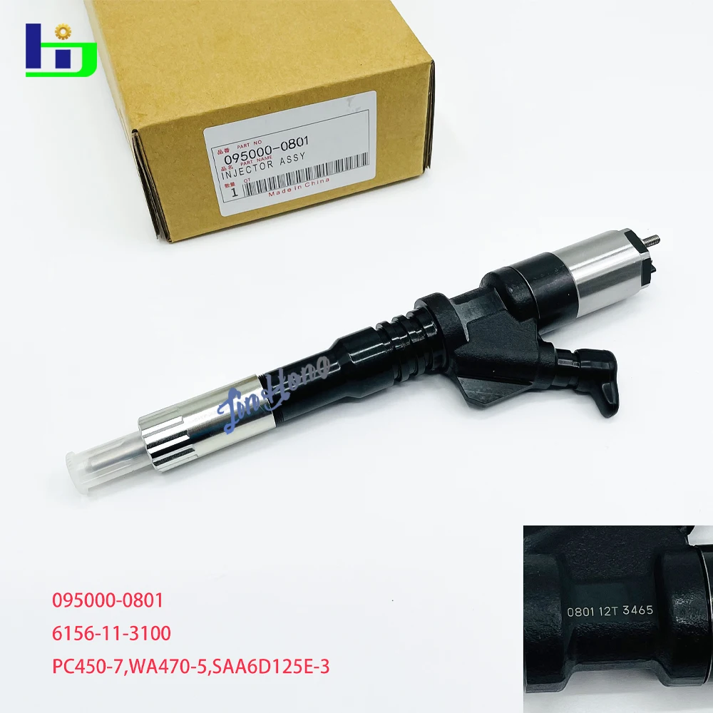 

095000-0801 095000-0800 6156-11-3100 Common Rail Injector Para Engine for Denso