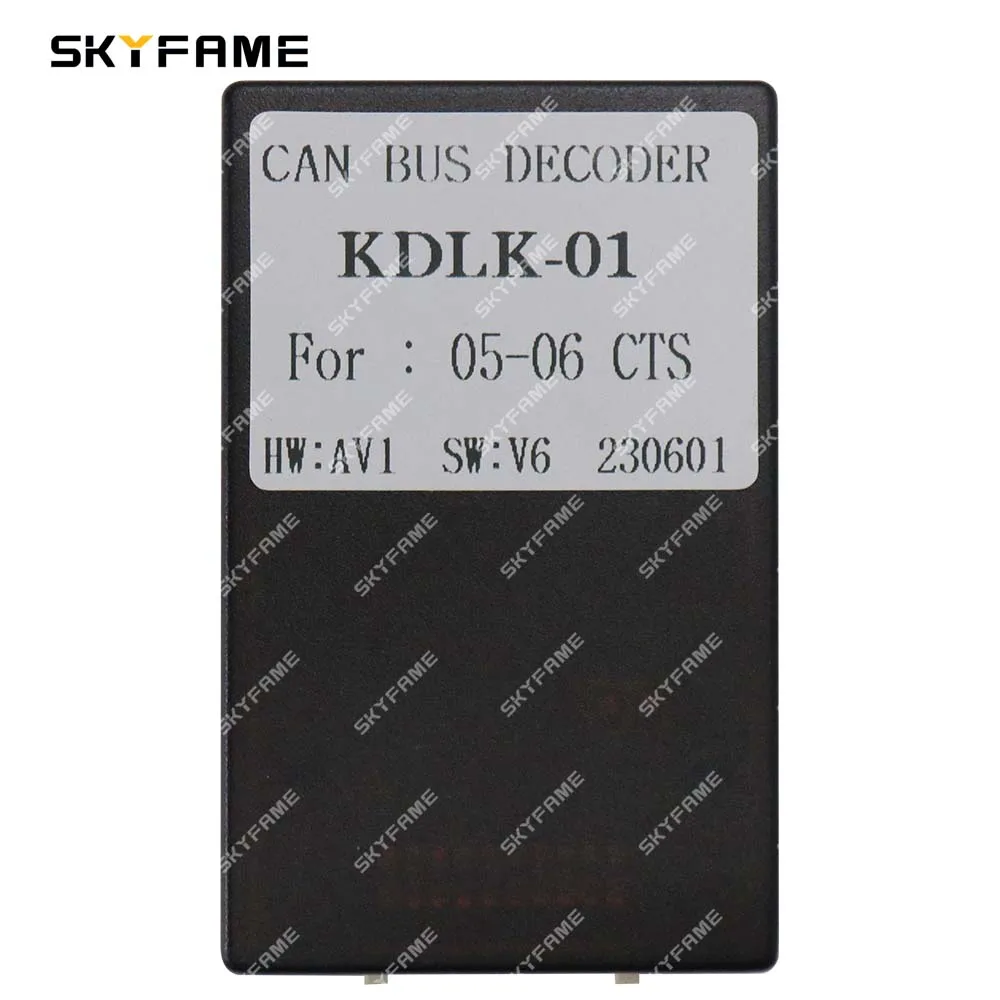 Skyfame carro 16pin cablagem android cabo de alimentação adaptador canbus caixa decodificador para cadillac cts 2003-2007
