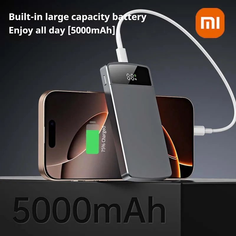 باور بانك مغناطيسي بقدرة 10000 مللي أمبير في الساعة، شحن سريع، بطارية خارجية محمولة، بطارية لاسلكية ذات سعة كبيرة لهاتف IPhone17 Samsung #3