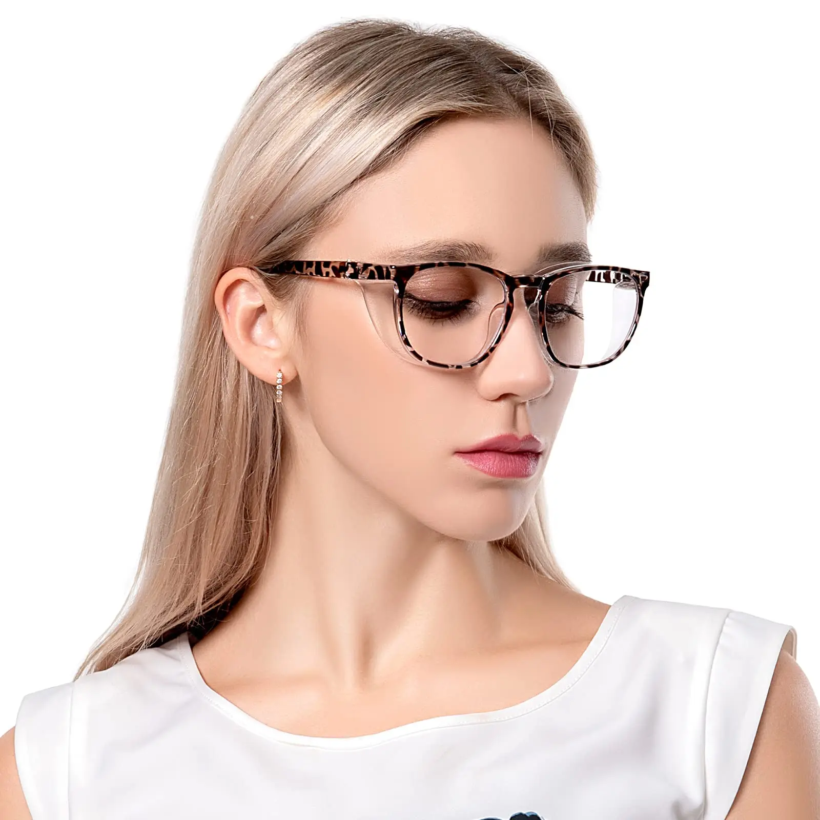 Clear Safety Glasses Cute Goggles For Women Eye Protection With Anti-Fog Lens Scratch Resistant Work Glass For Men & Nurse