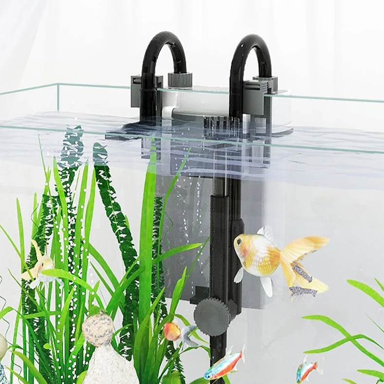 Small Silent Fish Tank Filter External Wall-mounted Barrel New Condition