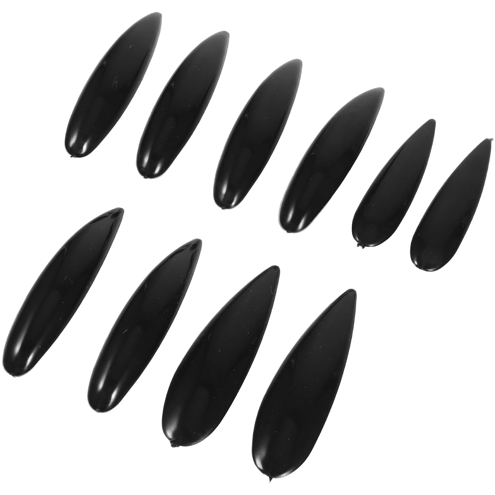 

5 Pcs False Nails Goth Long Fake Halloween Female Detachable Faux with Designs Patch