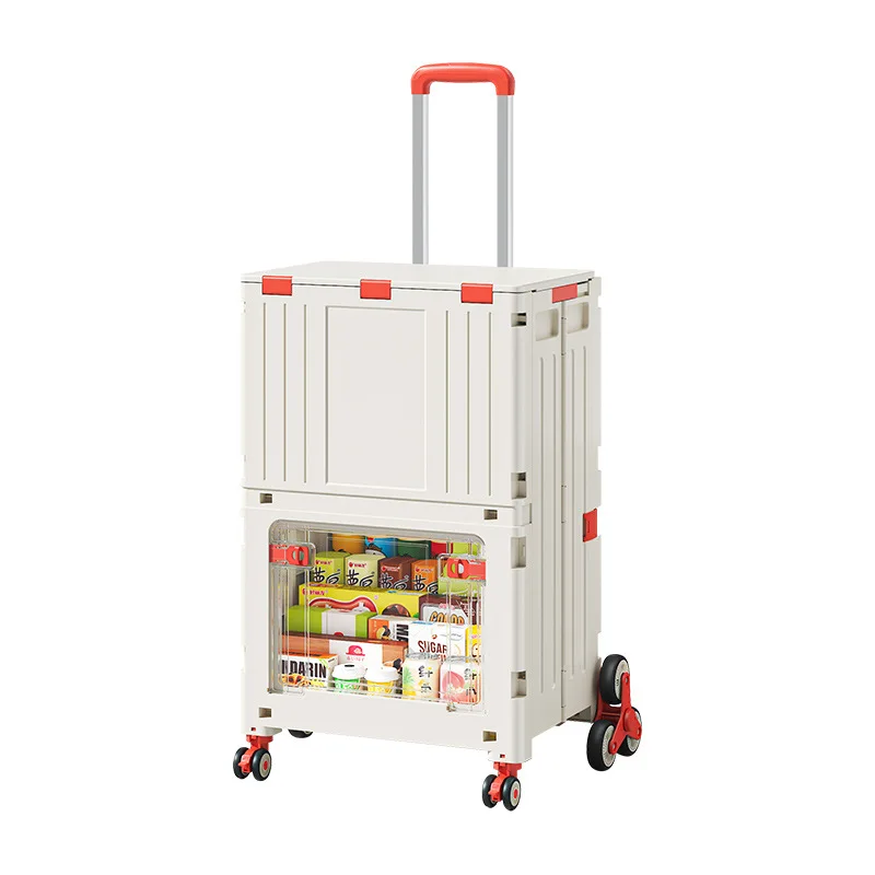 Shopping cart Small pull cart Portable trolley Home supermarket shopping cart