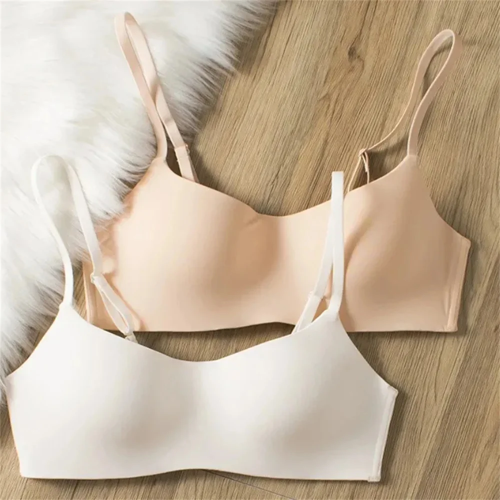 Seamless Tube Top Bras Women Underwear Small Chest Bras Women\'s Upper Support Bra Non-Wire Female Sexy Lingerie Solid Intimates