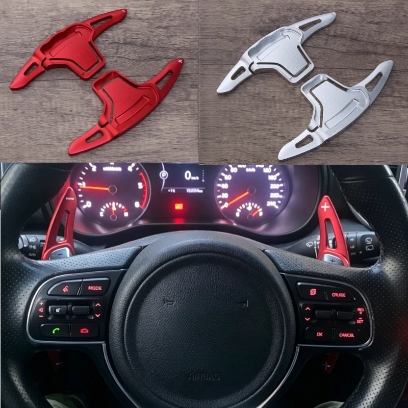 Aluminum Steering Wheel Shift Paddle Shifter Extension For KIA Sportage QL Cadenza 2016 K5 Optima 2016 2017 2018 Accessories