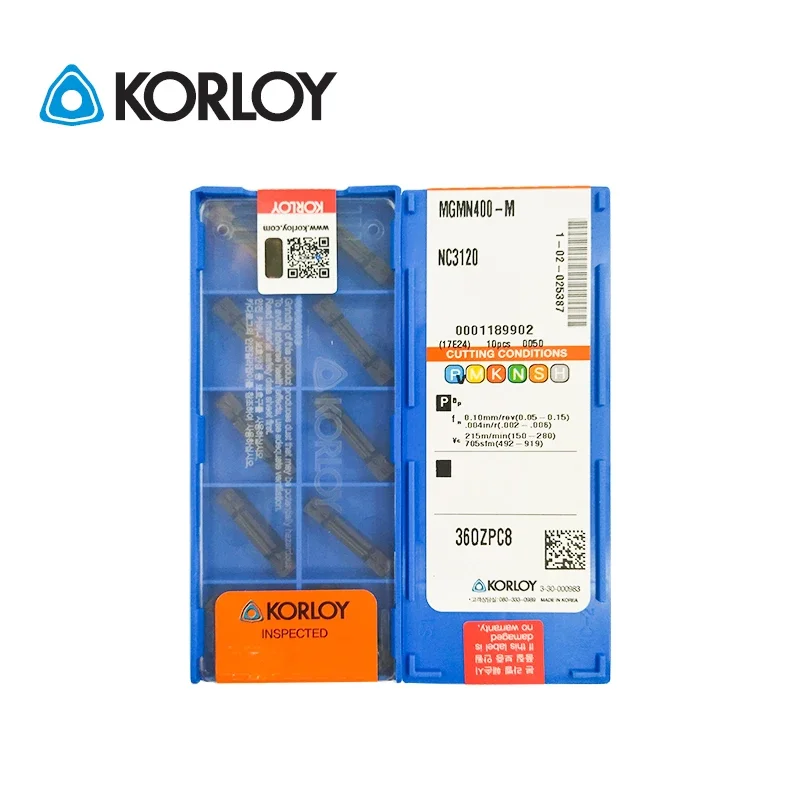 10pcs KORLOY 100% Original MGMN400-M NC3020 NC3030 NC3120 PC5300 PC9030 PC215K CN2000 HO1 Multi Face Grooving  Turning Inserts