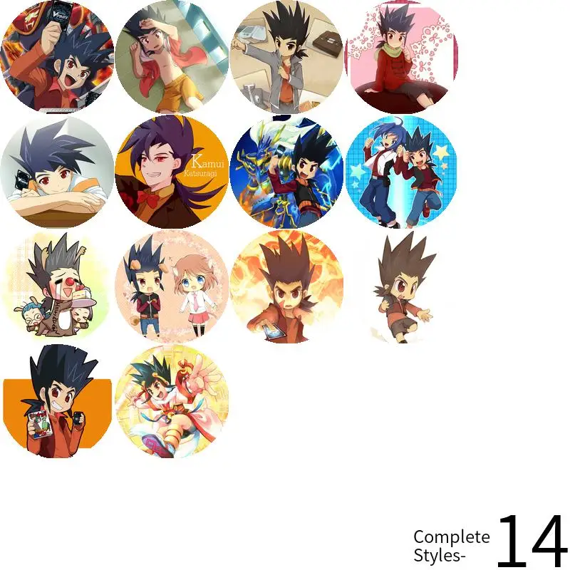 Katsuragi Kamui Game Anime Character Badge Brooch anchor Peripherals Pin Personalized 75mm Clothesinsignias personalizables