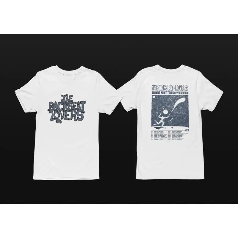 تي شيرت The Backseat Lovers Rock 2022 Tour Merch ذو وجهين عتيق 102856 #1