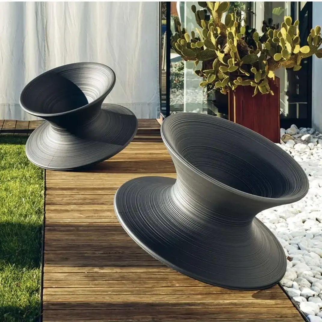 Internet beroemdheid creatieve FRP gyro stoel 360 graden rotatie pretpark winkelcentrum buitenstoel voor kinderen