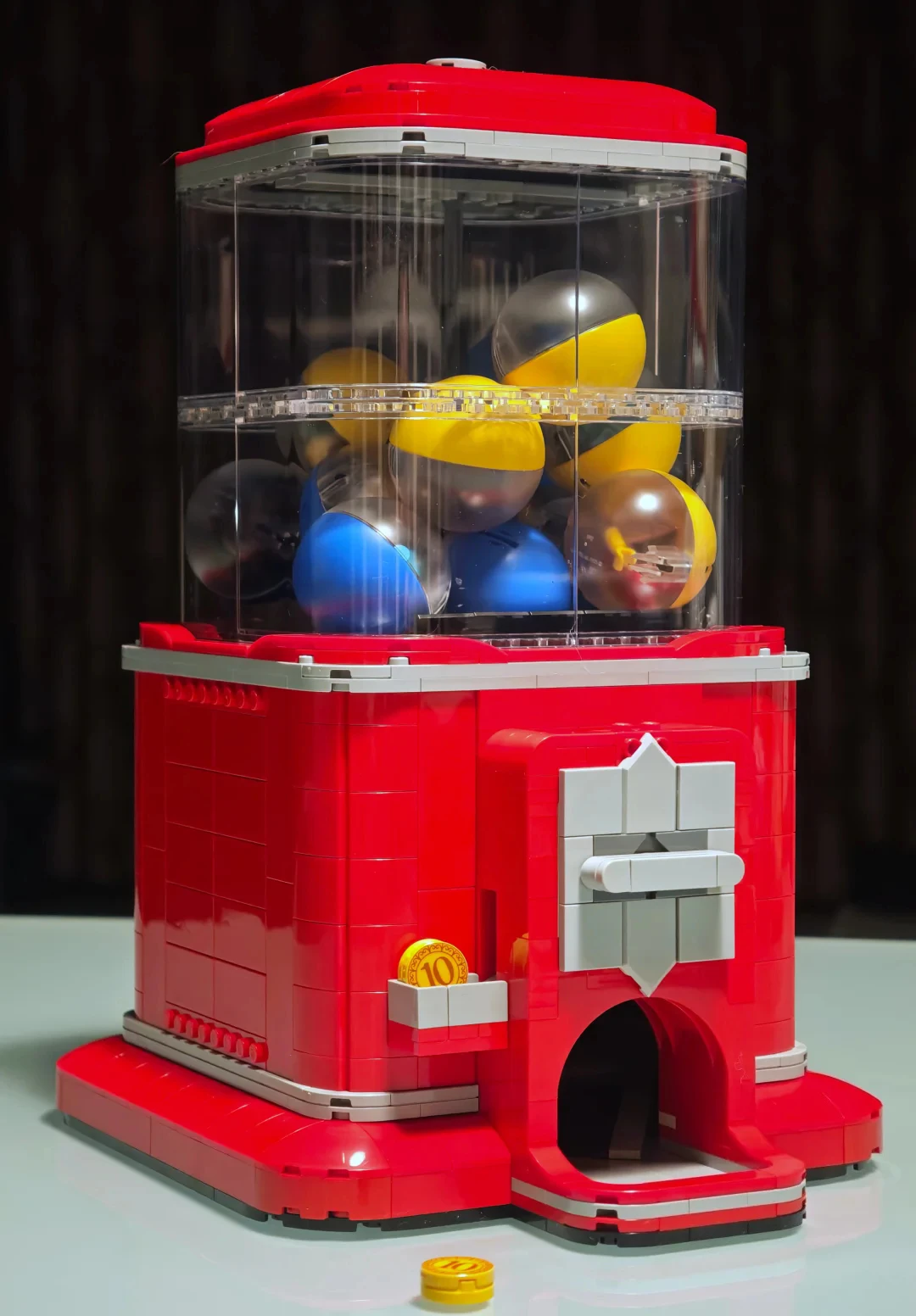 

Vending MachineBuilding Blocks Sets Coin Operated Play Game Compatible With Legoed Particles Suitable For Christmas Gifts 21358