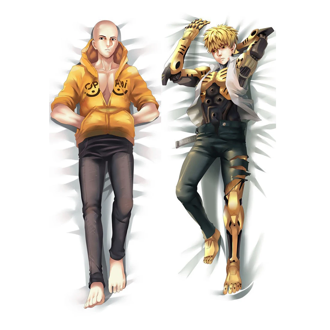 Japanese Anime Hugging Body Pillow Cover Case ONE PUNCH MAN Saitama Genos pillowcases one punch-man for Cosplay Gifts