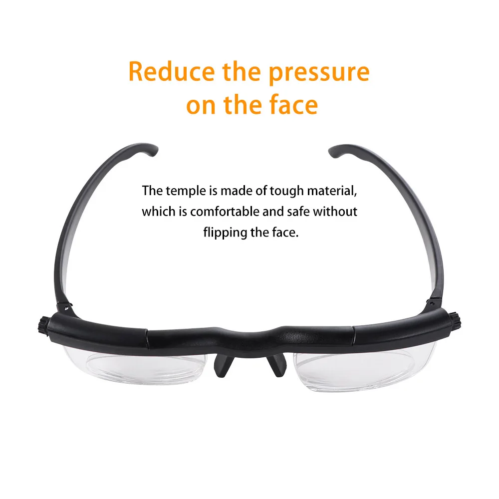 Variable Lens Adjustable Strength Glasses Correction Myopia Eyewear Distance Reading Glasses Double Vision Adjustable Degree
