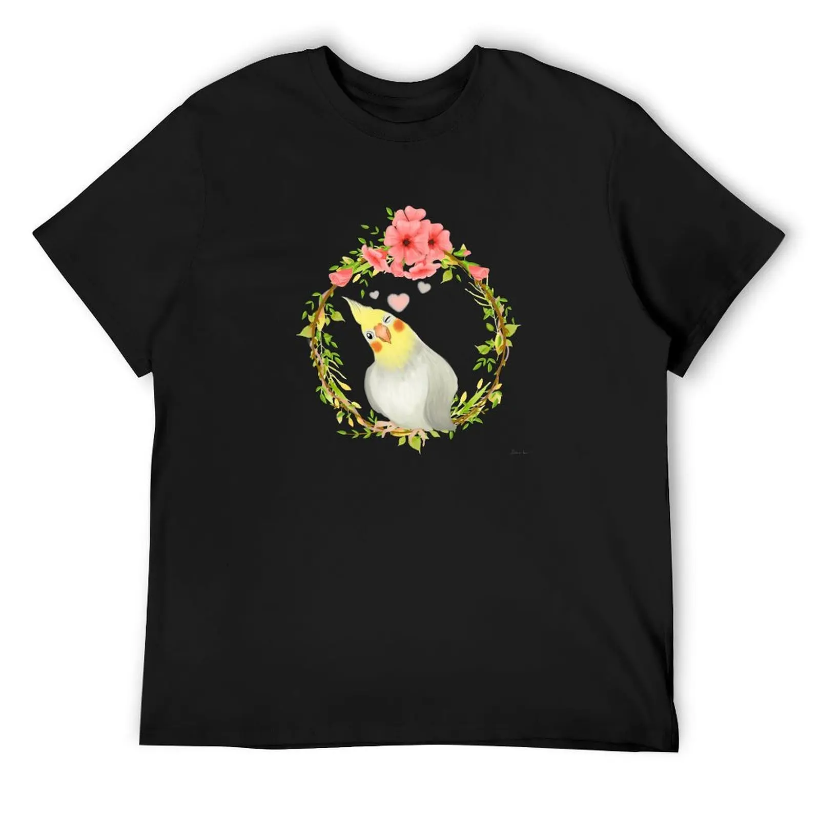 With Love From The Sweetest Cockatiel T-Shirt plus size tops man clothes kawaii clothes sweat men workout shirt