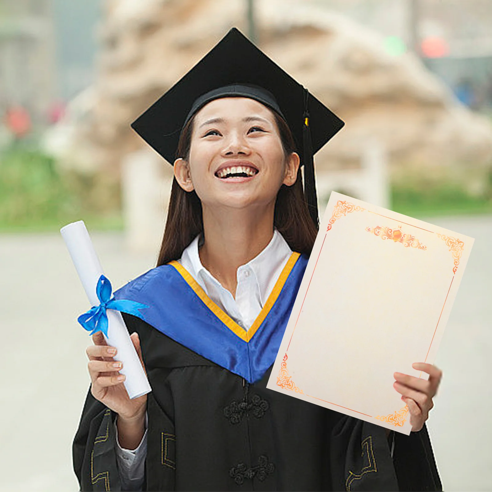 

100 Sheets Blank Certificate Paper Smooth Writing Experience Perfect for Classroom Awards End of Year Recognition Gift