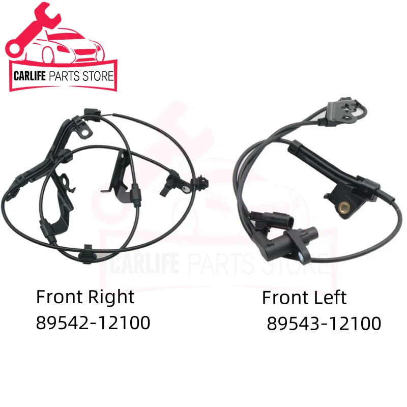 89543-12100 89542-12100 For Toyota Corolla 09-13 1.8L 2.4L Sedan 89543-02130 89542-02130 Front Left Right ABS Wheel Speed Sensor