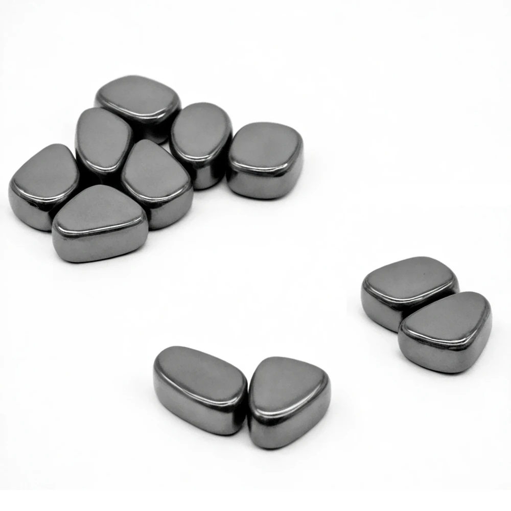 Polished Black Lodestone Magnetite Multi-functional Magnetic Block Relieve Stress Entertainment  Magnetic therapy Fridge Magnets