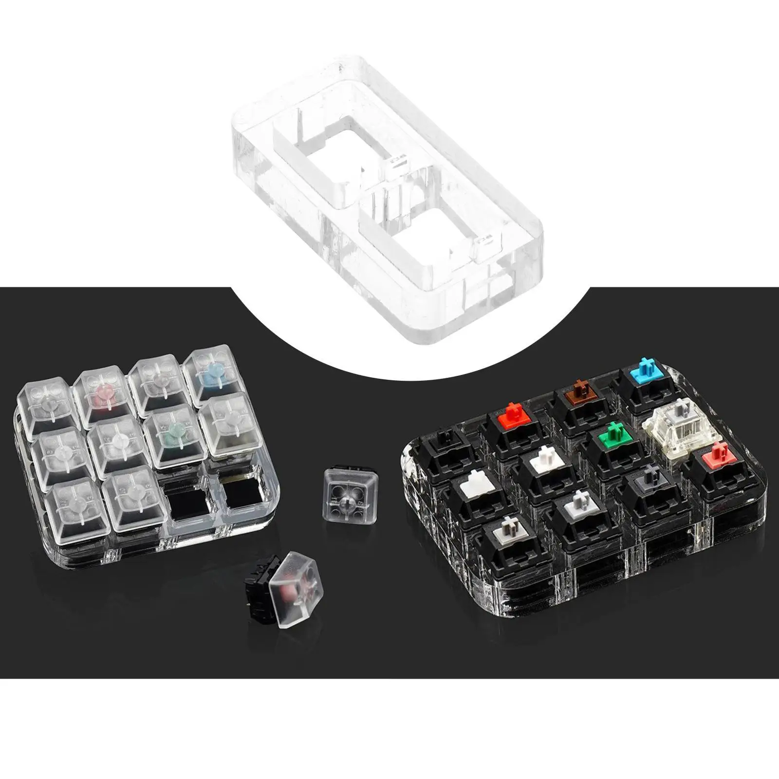 Transparent Switch Tester Base Acrylic Plate for Cherry Mx Switch Premium