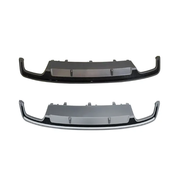 

ABS Rear Bumper Diffuser with Tail Throat For 2016-2018 Audi A7 Ordinary Upgrade S7 Style Rear Diffuse with Exhaust Pipes