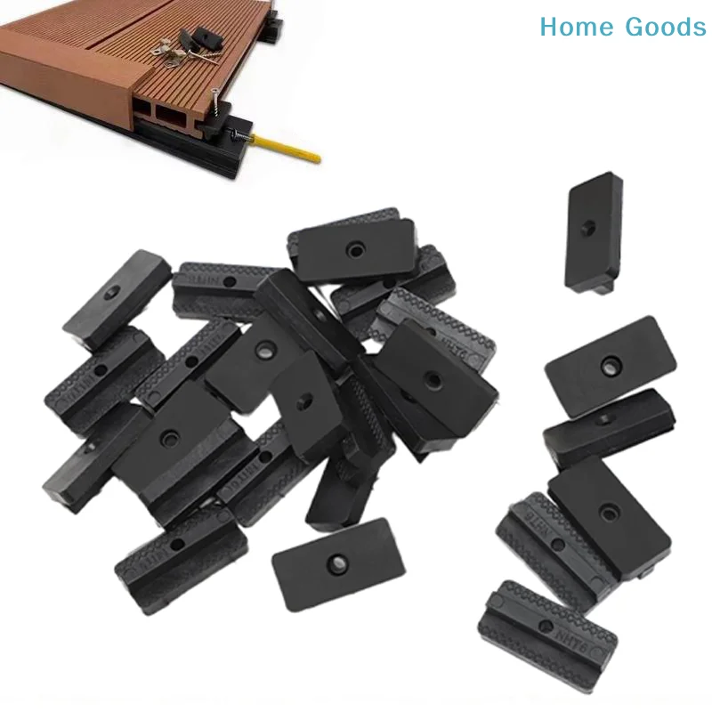 preferred100 Pcs Dovetail Composite Deck Clip Easy-assembly Outdoor Floor Yard Garden Outdoor Living Tools Accessories Secure