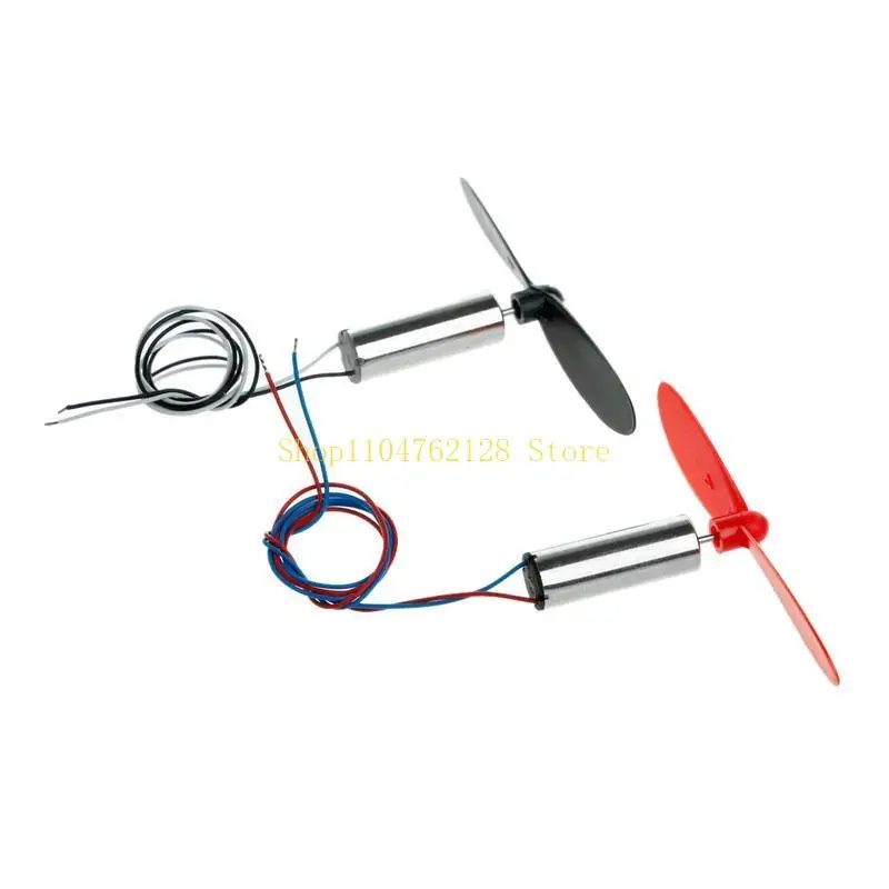 1 Pair for DC 3.7V 720 Mini Model Helicopter Coreless Motor Propeller Great Torq best sale